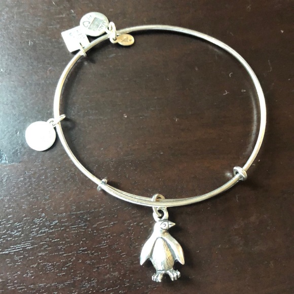 Alex and Ani Jewelry - Alex and Ani Penguin Silver bangle bracelet
